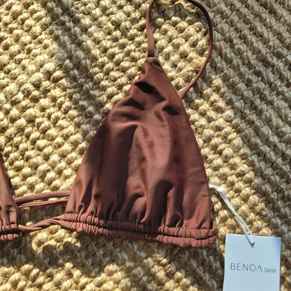 Benoa Swim Siena Bikini Top in Cacao Brown - Picture 3 of 7